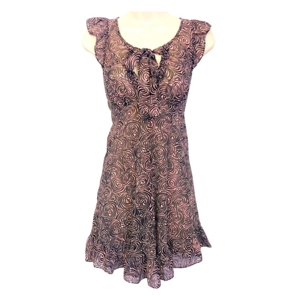 Betsey Johnson Intimates Sheer Babydoll Lingerie Slip Dress and Thong Size Large